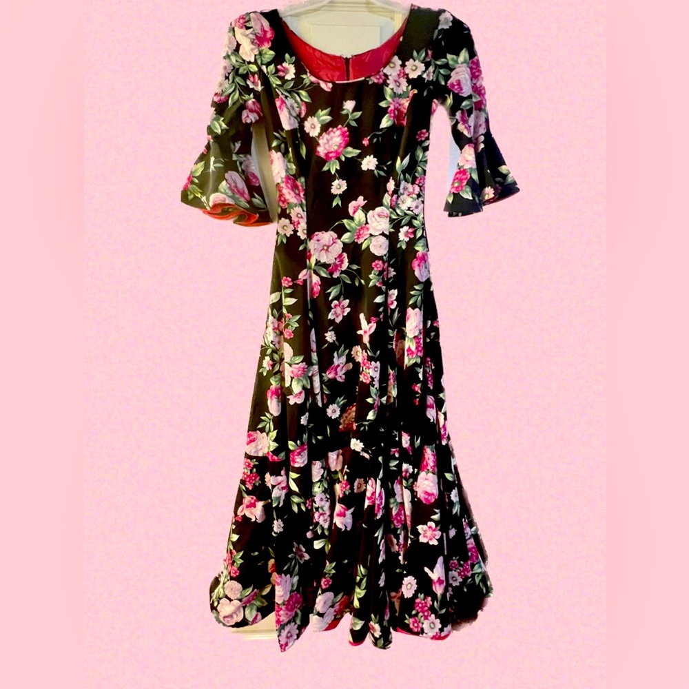 Handmade Floral Flamenco Dress
